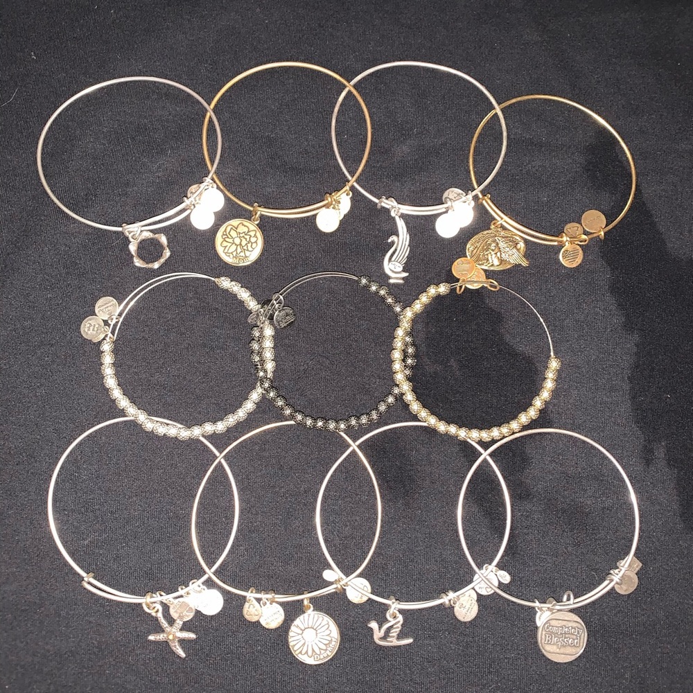 Lot of 11 Alex & Ani Bracelets